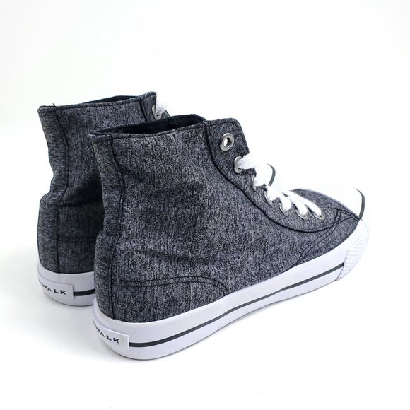 Airwalk Shoes Womens High Top Sneakers Size 8.5 Gray White Skater Casual EU 40.5 - Picture 8 of 10